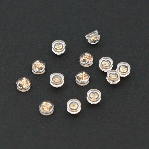 Gold ear plugs, one pack